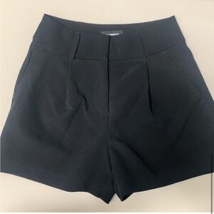 Express Super High Waisted Tailored Pleated Shorts